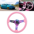 thumbnail image 3 of Steering Wheels, Car Steering Wheel Comfortable 350mm/14in Strong  6 Hole Anti Aging Universal  For Automobile Repacking, 3 of 8