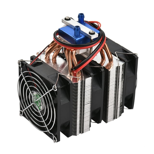 Ikayaa 180W Réfrigérateur Réfrigération à Semi-Conducteurs Haute Puissance pour Aquarium avec 6 Pcs Dissipation de Chaleur Cuivre pour 40 Litres Aquarium