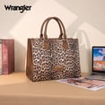 thumbnail image 3 of Wrangler Large Tote Bag for Women, Western Purse Work Shoulder Handbag with Crossbody Strap, Brown, 3 of 6