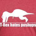 thumbnail image 3 of CafePress - T Rex Hates Push Ups T Shirt - Mens Tri-blend T-Shirt, 3 of 4