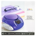 thumbnail image 2 of Proscan PRCD261 CD Boombox with AM/FM Radio, Purple, 2 of 7
