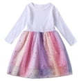 thumbnail image 4 of BJUTIR Summer Dresses For Girls Size 7-8 Y Girl Long Sleeve Casual Dress Soft Daily Wear Comfortable Kids Dress For School And Play White Sundress, 4 of 4