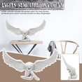 thumbnail image 2 of Resin Angel Figurines Sculpture With Detailed Feathered Angel Wings And Sitting Pose For Home Or Office Decor Display Shelf Multicolor, 2 of 4