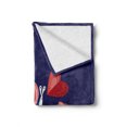 thumbnail image 2 of Snail Soft Flannel Fleece Throw Blanket, I Love You are My Home Theme with Blooms Valentine's Hearts Love, Cozy Plush for Indoor and Outdoor Use, 50" x 60", Dark Pink Indigo, by Ambesonne, 2 of 6