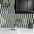 thumbnail image 5 of DEWOO 10-Sheet Upgraded Thicker Peel and Stick Kitchen Backsplash Tiles,Waterproof Self-Adhesive Vinyl Wall Tile Fish Scale Mosaic Design,for Bathroom,Fireplace and RV(White Green,12"×12"), 5 of 13