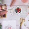 thumbnail image 6 of 3drose, Fox, 3 inch Snowflake Porcelain Ornament, 6 of 7