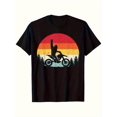thumbnail image 1 of T-shirt Graphique Coucher de Soleil Moto Décontracté pour Hommes Unisexe, 1 of 5