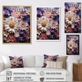thumbnail image 4 of Designart "Simply Beautiful Populated Daisy Bloom" Daisies Floater Framed Canvas Art Print, 4 of 5