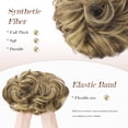 thumbnail image 3 of Messy Bun Beach Blonde Hair Piece Human Hair Blonde – Natural Soft Updo Look, Secure & Lightweight Hair Bun Extensions For Women, messy bun hair piece, 3 of 10