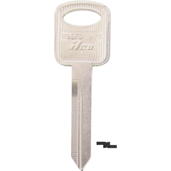 ILCO Ford Nickel Plated Automotive Key, H75 / 1196FD (10-Pack) IAL00000632