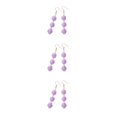 thumbnail image 3 of Qarigey 1 par de pendientes de gancho trenzado para mujer, pendientes colgantes para novia, boda, compromiso, joyería, accesorios para disfraces, Type1 NO1 Qarigey CBP268471, 3 of 6