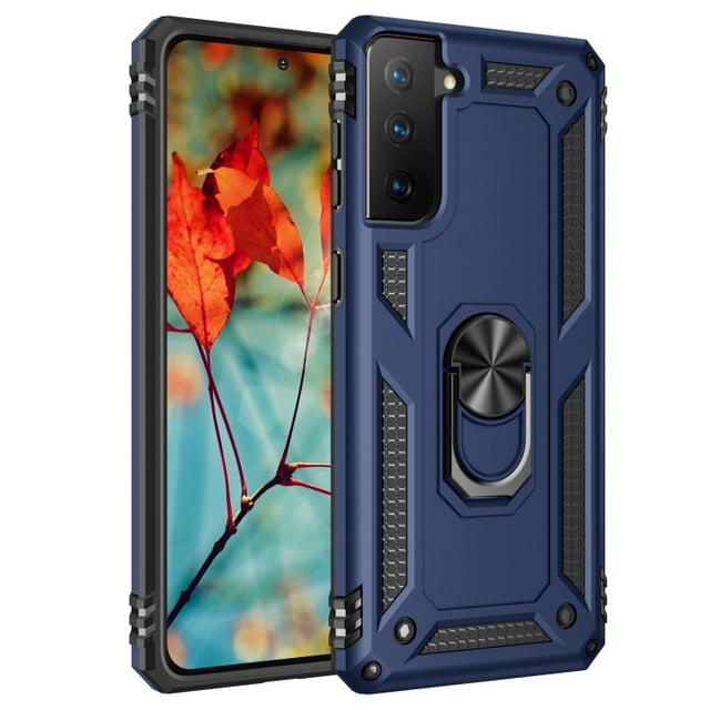 Funda de teléfono para Samsung S21 FE de Uso Rudo Shockproof + Cristal 9D