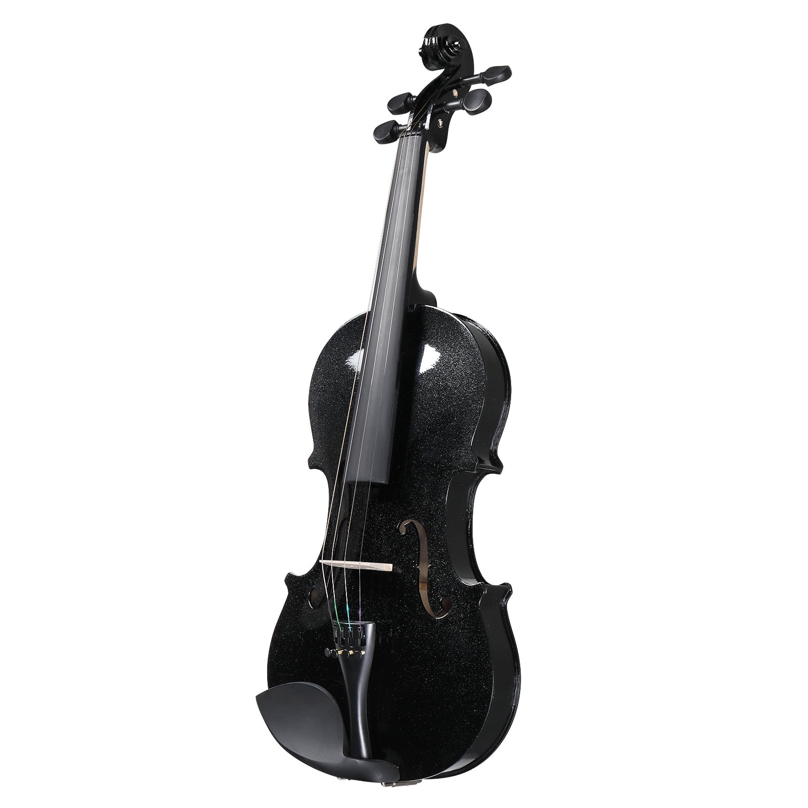 Ktaxon 4/4 Natural Wood Violin Kit for Beginners, Student, with Case, Rosin, Shoulder Rest, Bow, Strings, Black