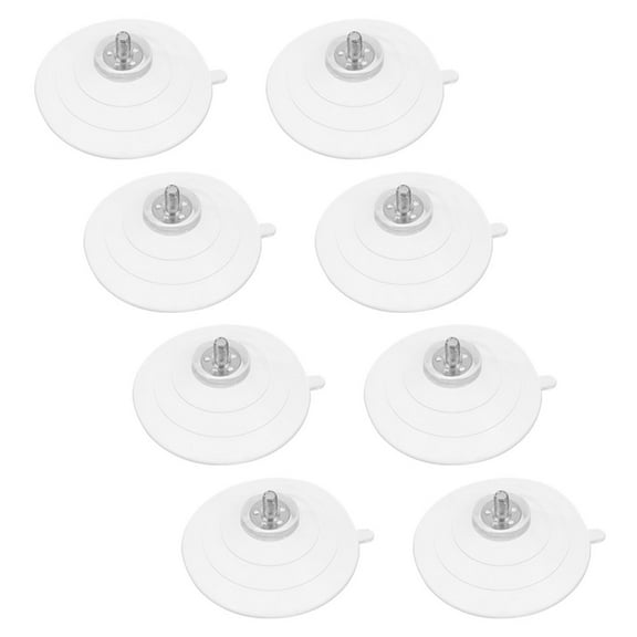FRCOLOR 8pcs Transparent Pvc Suction Cups With Screws For Glass Tables Small Suction Cup Hooks For Windows Heavy Duty Suction Cup Spacers