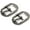 Gunmetal, variant on 4pcs 1/2", 5/8" Belt Buckle Single Prong Oval Center Bar Buckles for Belt Purse Making Accessories SC60 (1/2 Inch, Brushed Brass)