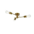 thumbnail image 3 of Xavier 3 lights flush mount in brass, 3 of 3