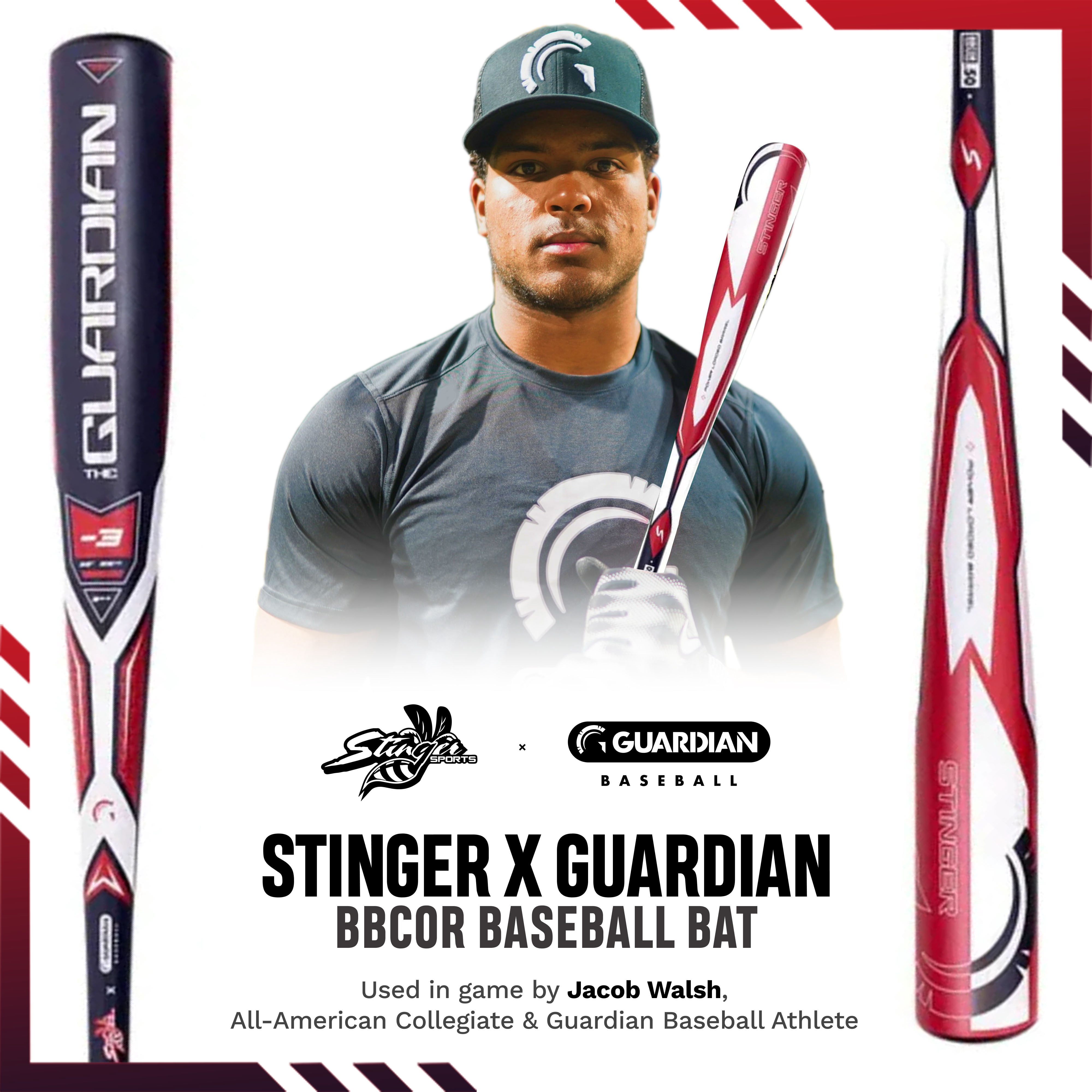 Guardian Baseball X Stinger The Guardian BBCOR 2 5/8" Aluminum Baseball Bat Drop -3