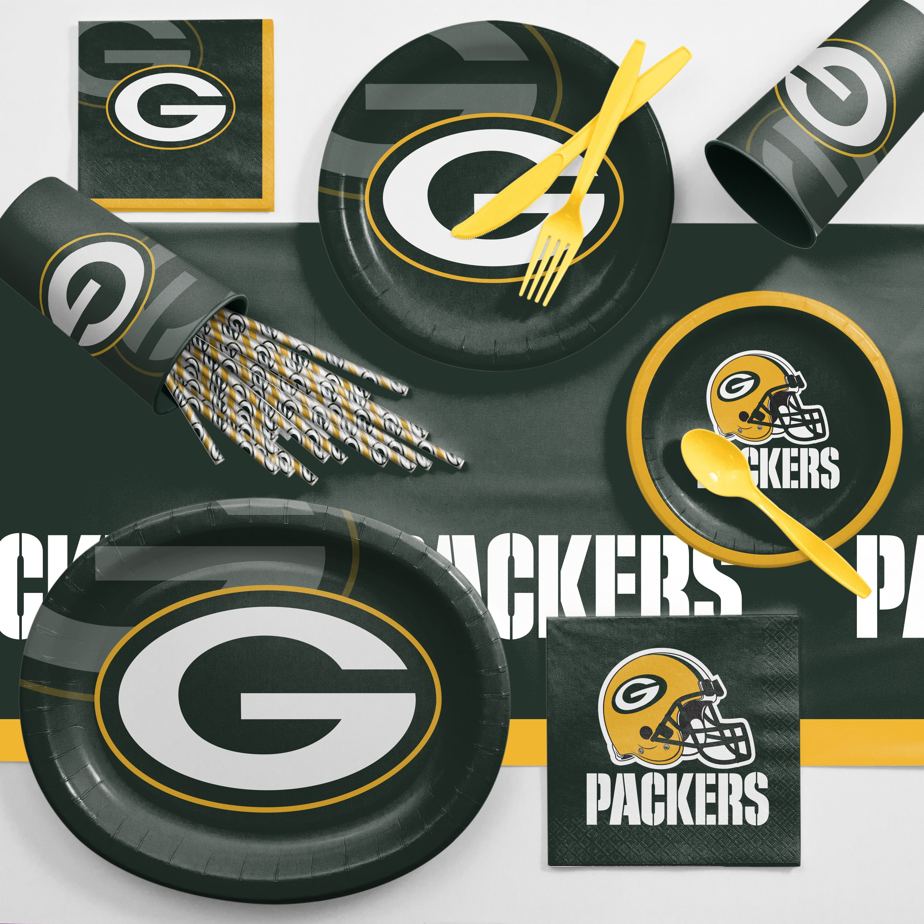 Green Bay Packers Plastic Cups, 24 Count for 24 Guests