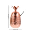 thumbnail image 4 of 2 juegos de vasos de piña para cóctel, vasos de piña con pajita para cóctel, para fiestas navideñas, 4 of 7