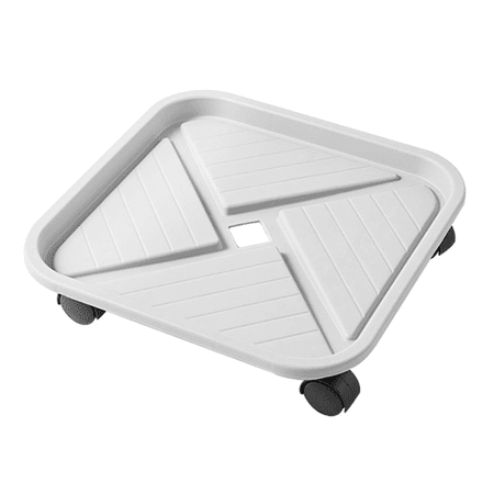 

Geruite Flower Pot Stand with Casters Pot Holder Tray Gardening Accessory
