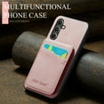 thumbnail image 4 of Allytechgroup Galaxy A54 5G Wallet Case, Premium PU Leather RFID Blocking Cards Slots Stand Drop Resistance Shockproof Bumper Retro Phone Case for Samsung Galaxy A54 5G, Pink, 4 of 8