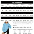 thumbnail image 3 of Women'S Casual Button-Down Sweatshirt, Long Sleeve V Neck Pullover Top With Flared Hem, Soft Loose Fit For Relaxed Daily Wear Wrm Aesthetic Sweater Plus Sweater Cardigan (M, Light Blue) ZMTing, 3 of 5