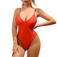 thumbnail image 4 of MSJUHEG Bathing Suit for Women,High Cut,High Waisted Bathing Suit,Womens Bathing Suits,High Waisted Bikini Sets for Women,Full Coverage Slimming Swimwear,Tummy Control Bathing Suits Red M, 4 of 8