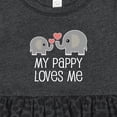 thumbnail image 4 of Inktastic Pappy Loves Me Grandson Girls Baby Dress, 4 of 5
