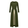 thumbnail image 4 of Monos Puntoco para mujer, vestido informal de manga larga con cuello redondo y retazos, mameluco, traje de oficina para mujer, liquidación Puntoco Puntoco-2146, 4 of 6