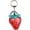 Red, variant on Leather Fruit Bag Charm, Mini Strawberry Apple Eggplant Coin Purse Keyring Car Keychain Bag Accessories for Women Wallet Bag Purse Pendant Charms 