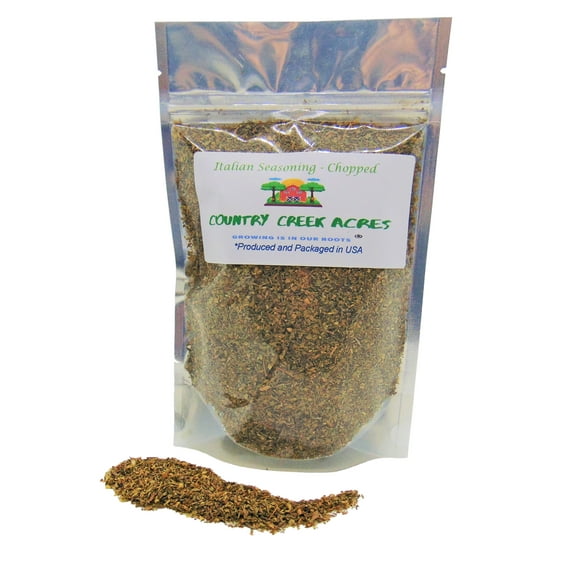 Chopped Italian Seasoning 2 oz - an Aromatic All-Purpose Seasoning That can be Used for a Wide Variety of Dishes - Non-GMO - Country Creek Acres