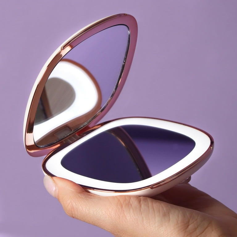 Fancii Trifold Makeup Mirror with Natural LED Lights, Lighted