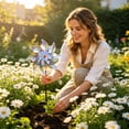 thumbnail image 4 of Bird Repellent Pinwheel, Reflective Laser Red and Blue, 1 Piece for Outdoor Garden Yard, Deter Scare Birds Away Decorative Garden Windmill, 4 of 6
