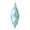 Baby Blue, variant on Vickerman 8" Yellow Matte Swirl Finial Ornament, Pack of 6