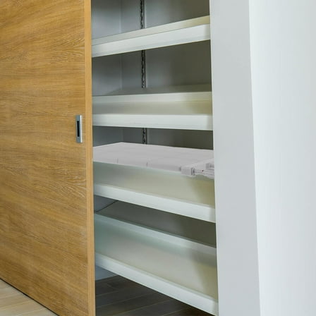 Masteelf Expandable Closet Rack with Tension Rod and Shelf, Weekly Clothes Organizer, Expandable Shelf Divider, Closet Shelf