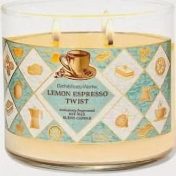 Bath & Body Lemon Espresso Twist, 3 wick Candle