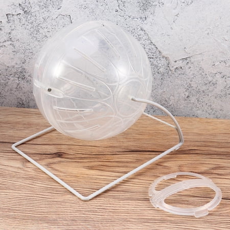 CTIRCHIU Multifunctional Transparent Hamster Running Ball Made of Plastic and Metal for Small Pet Exercise