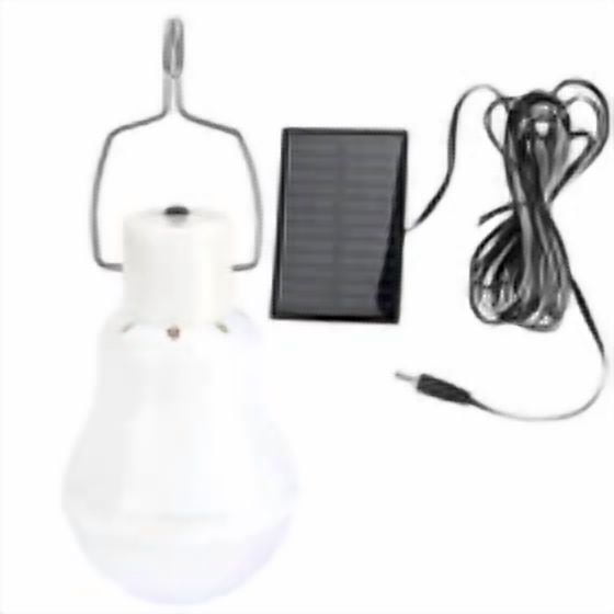 PURELY- 1W 6V Mini Solar Panel W/ 15W Rechargeable Led Bulb Camping Garden Lantern Light