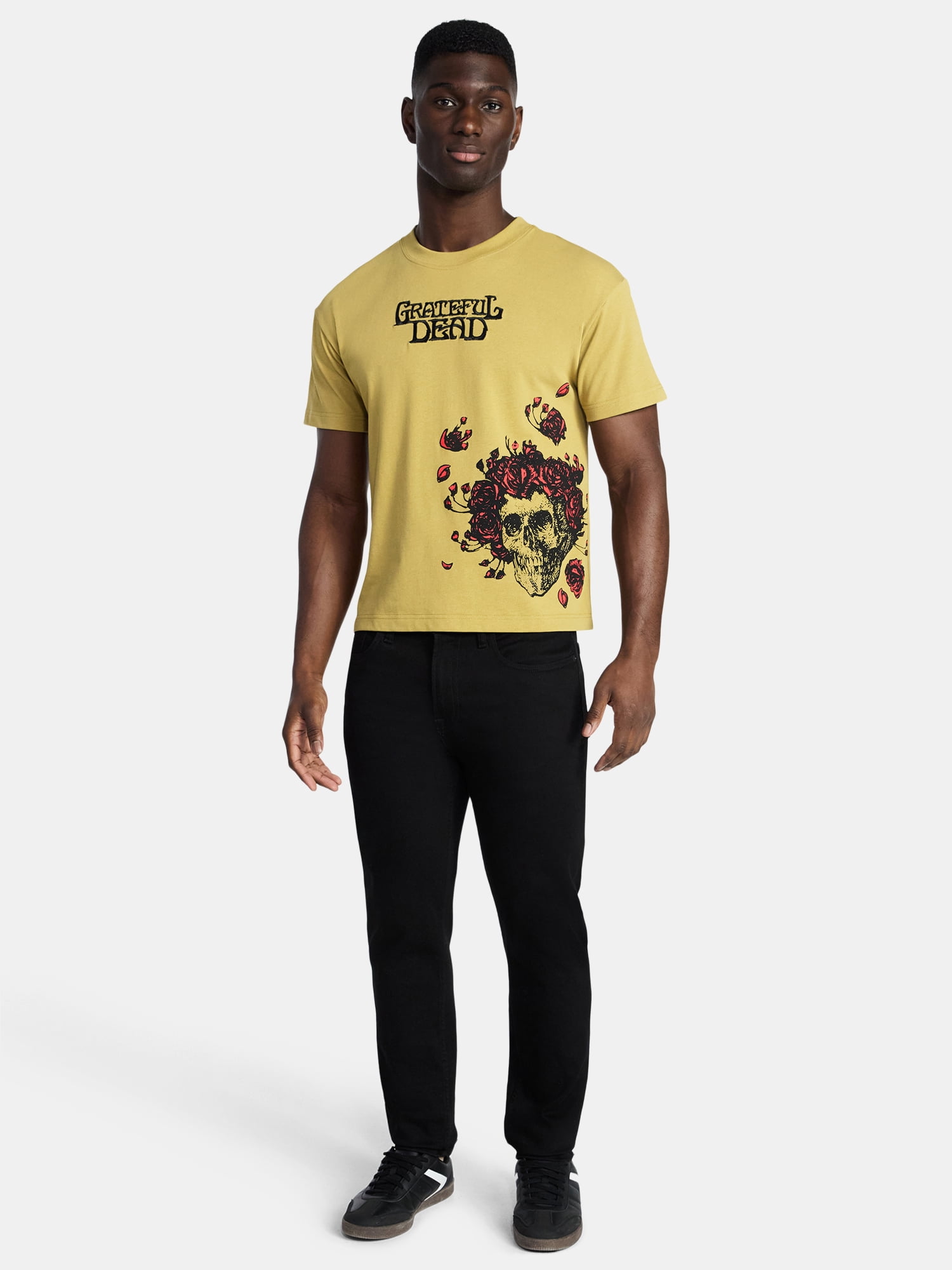 Grateful Dead Men's and Big Men's Boxy Fit Graphic Tee, Sizes XS-3XL