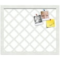 thumbnail image 2 of PinPix 17x14 Custom Cork Bulletin Board Diamond Modern Pattern Grey White Poster Board Has a Fabric Style Canvas Finish, Framed in Diamond Modern Pattern Grey White, by ArtToFrames (PinPix-1803), 2 of 5