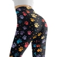 thumbnail image 5 of DISNIMO Dog Paw Printed High Waisted Yoga Pants for Women, Soft Yoga Pants Leggings with Tummy Control, Breathable Workout Leggings for Running Cycling, Black, XS, 5 of 6