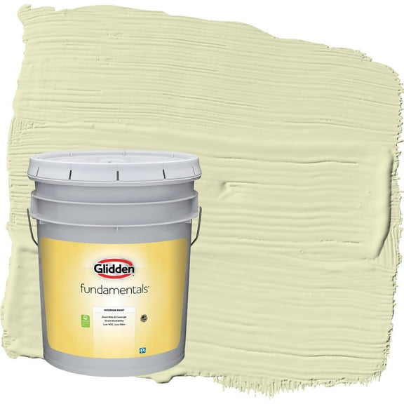 Glidden Fundamentals Forgive Quickly / Green Flat Interior Paint, 5 Gallon