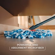 O-Cedar RinseClean Deep Clean Microfiber Spin Mop Head Replacement with Scrub Pad, Machine Washable & Reusable, 1 Count