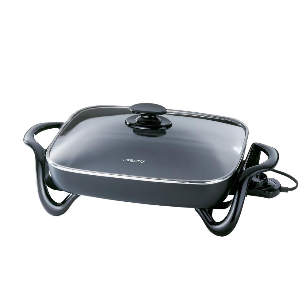 Presto 16-inch Electric Skillet with Glass Cover 06852, Ceramic - image 2 of 7