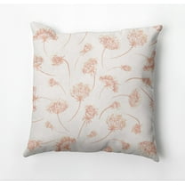 Simply Daisy Wishing Flowers Outdoor Pillow, Orange/White, 14 in x 20 in