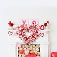 thumbnail image 4 of JHEHF Valentines Day Wreath for Front Door Valentines Heart Shaped Garland Hanging Valentines Day Heart Wreath Decor for Home Birthday Wedding Party Decoration Supplies, 4 of 6