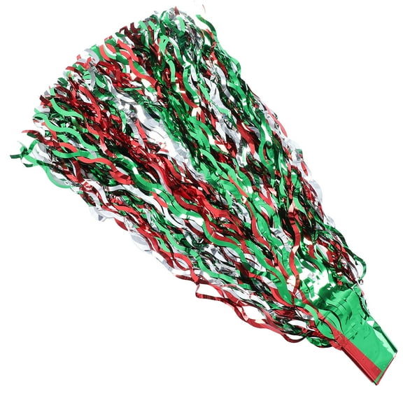 WORGEOUS Colorful Metallic Tinsel Table Skirt For Birthday Party Backdrop Table Decorations Wavy Desk Skirt Holiday Decor Metallic Tinsel Foil Fringe Size 275x75cm