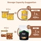thumbnail image 3 of Set de tarros ComSaf de vidrio de 600 ml con tapas herméticas, 6 unidades, 3 of 8