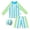 A128-Blue, variant on TOWED22 Toddlers Baby Boys 3-Piece Swimsuit Set Swimwear Bathing Suit Rash Guards with Hat UPF 50 Blue,5-6 Y