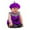 A03-Purple, variant on Gaexia Halloween Baby Outfit, Sleeveless Cartoon Bodysuit for Boy Girl, Romper with Hat Set,A01-Black,12-18 Months